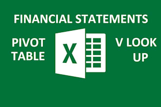 provide you financial statements in microsoft excel