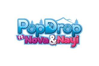 design original pop drop logo without any copyright