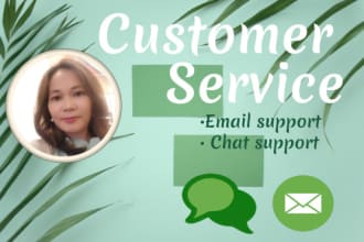 be your customer service email and chat support