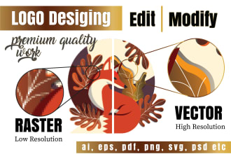 edit modify, redraw, design , vector logo
