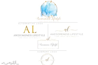 design elegant signature logo with branding