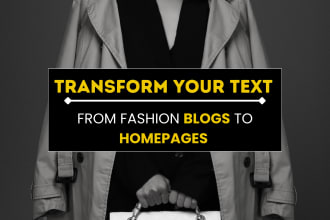 write fashion beauty blog post article, news, or web content