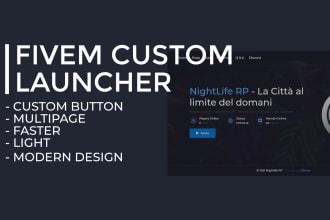 create a custom fivem server launcher