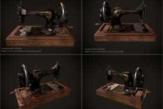 create low poly mid poly high poly game ready 3d models with textures