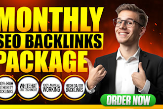 do monthly off page seo backlinks on high authority sites