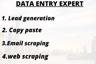 collect email from any place and data scraping, copy paste