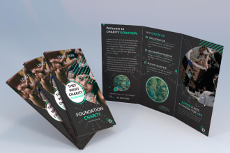 design event flyer, trifold, rack card, and logo creator