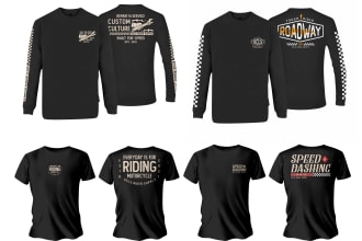 make tshirt design motorcycle typeface for your brand