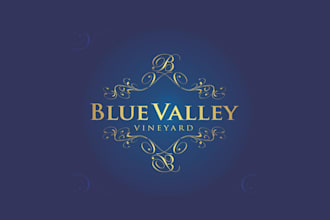 design blue valley vineyard logo in 1 day