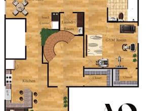 design your space, 2d,3d by photoshop and 3ds max