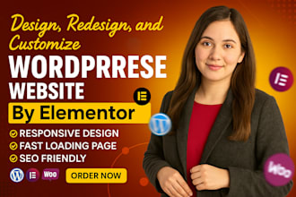 develop, design, redesign, and customize wordpress website