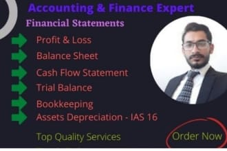 prepare income statement, balance sheet, cash flow as per ifrs