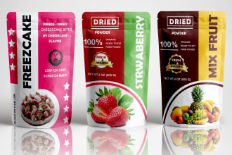 do pouch label, food product packaging and mylar bag design