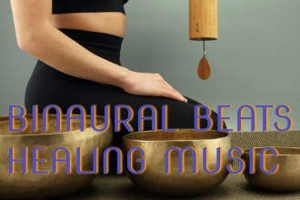 produce binaural beats for healing purposes