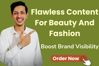 write skincare or beauty and fashion articles and blog posts