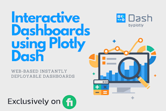 do data visualization by dashboards using plotly dash