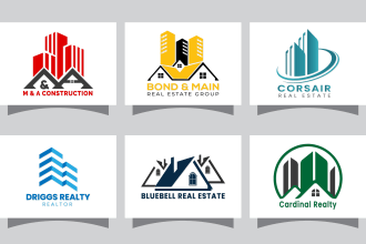 do modern, minimalist, wordmark, geometric,  real estate, and custom brand logo