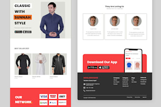 create an attractive web  design for your website  e comerce