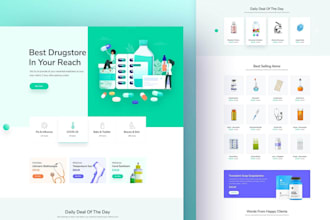 develop website for doctors, healthcare clinics and pharmacy