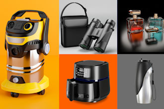 do 3d product modeling, realistic rendering for amazon in blender