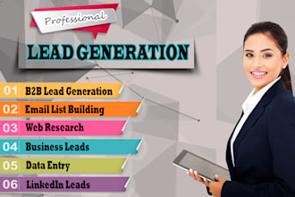 do lead generation, email list, web and google map scraping