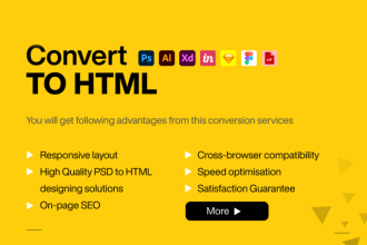 convert any user interface to HTML, react, nextjs