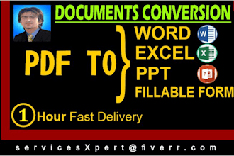 convert PDF to word, excel, text with accuracy