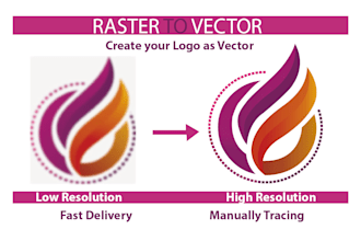 convert image to vector, vector tracing and vectorize logo