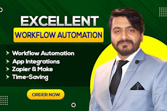 do excellent workflow automation,  zapier, made come, and make com automation
