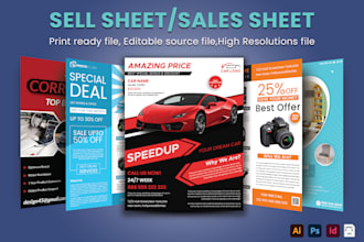 do sell sheet promotional and digital flyer design