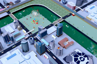 create low poly 3d models or environment