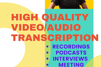 transcribe audio and video files to text