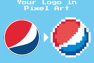transform your logo to pixel art