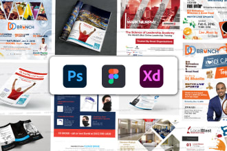 design attractive flyer brochures poster invitation cards
