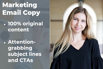 write your marketing emails or newsletters