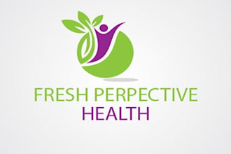 design fresh perspective health logo in  1 day