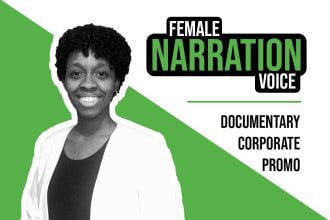 narrate your documentary, promo or corporate video