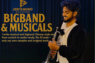 compose, produce big band, show tune, jazz blues, pop