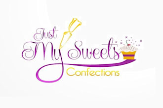 design just my sweets logo