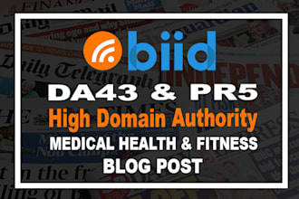 publish da43 health niche guest blog post