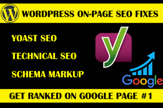 do wordpress onpage SEO optimization or fix technical issue