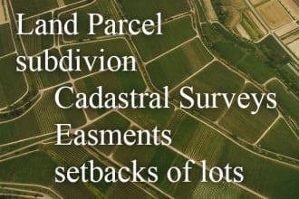 do easement setbacks and parcel subdivisions of lots survey