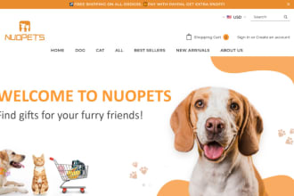 build a shopify pet store and website