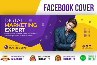design an amazing facebook, linkdin cover banner ads