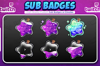 create custom twitch sub badges or emotes