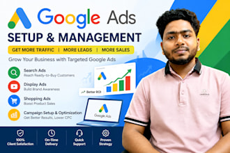 quickly setup and optimize effective google ppc campaign and ecommerce marketing