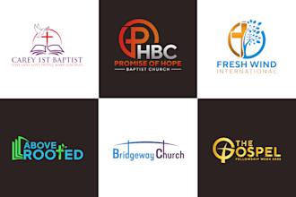 design best quality modern church or ministry logo in 24 hours