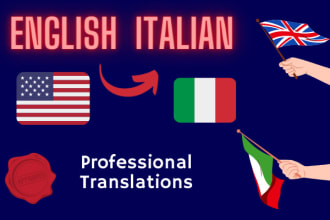 professionally translate english to italian