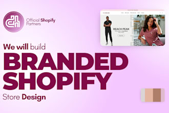 do branded shopify website development, shopify website design