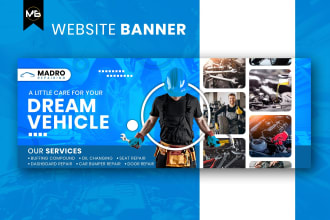 design website banner, shopify banner, website header, slider or cover